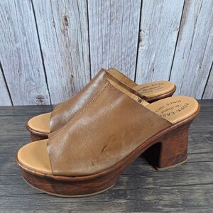 Kork-Ease Cassia Leather Heel Sandals Women's Sz 11 M Brown (NWOB)